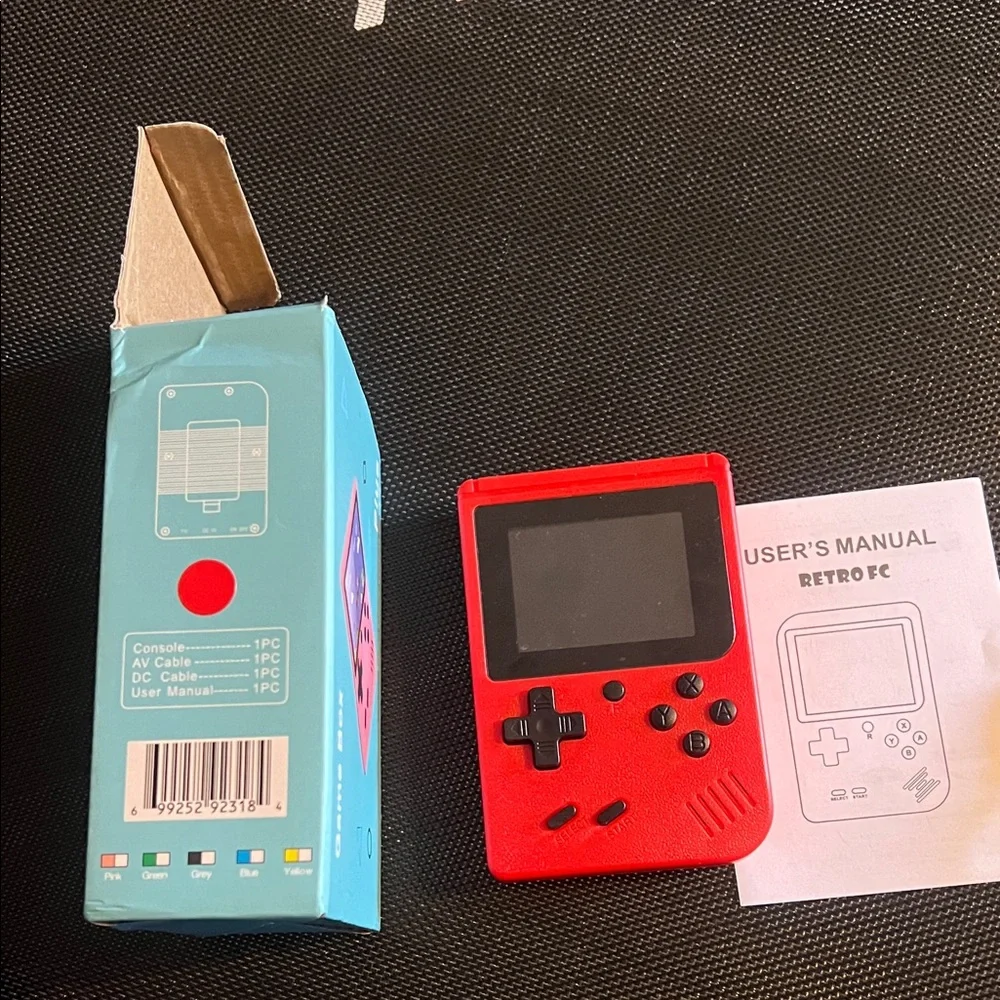 Red Handheld Game Console